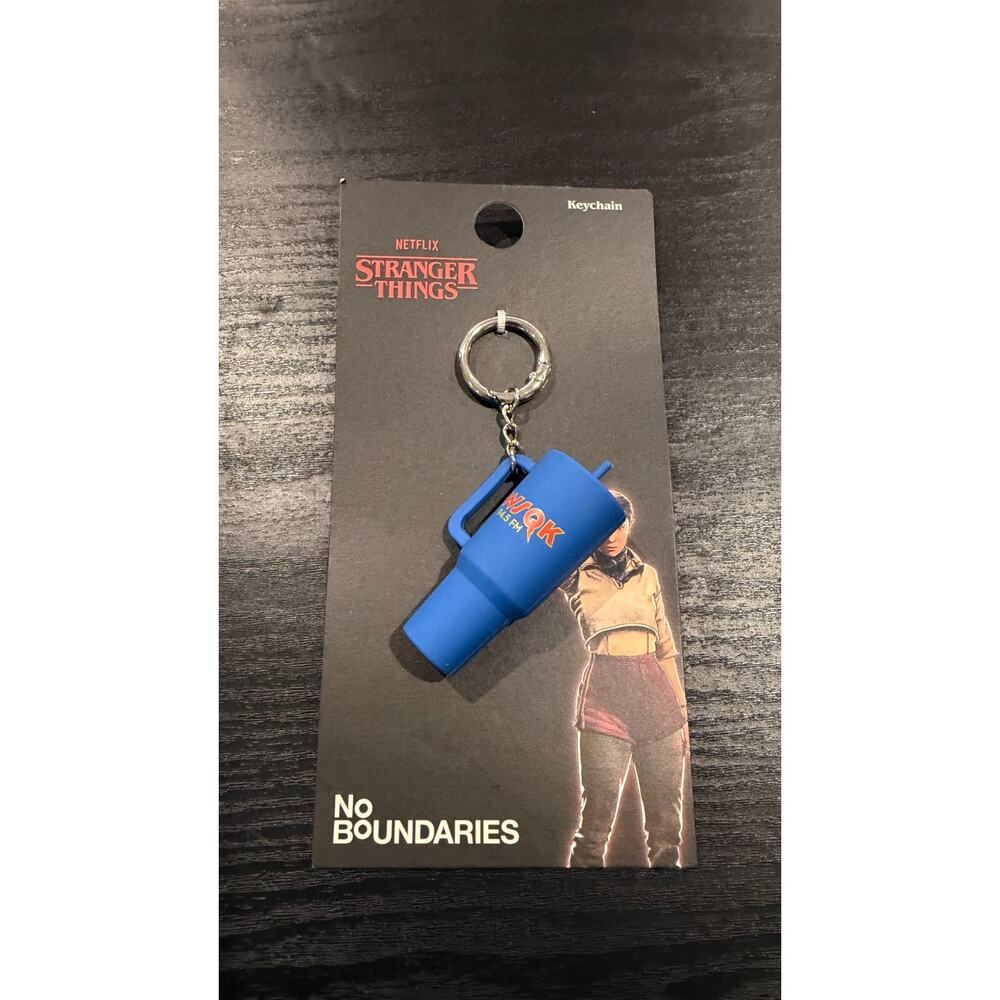 Netflix Stranger Things WSQK Jacket Collectible Mini Keychain - Unisex NEW